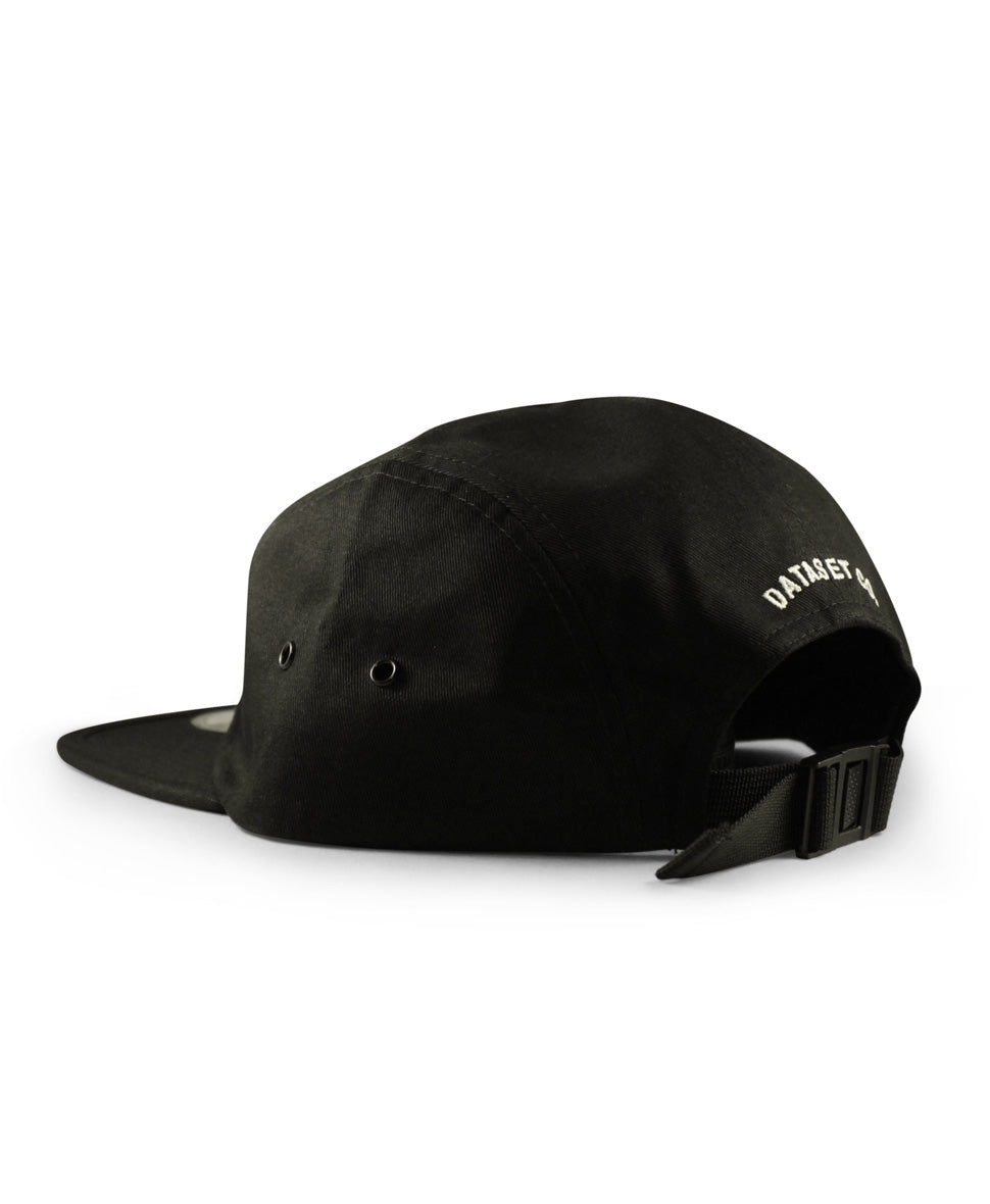 5 Panel Leather Label | Black