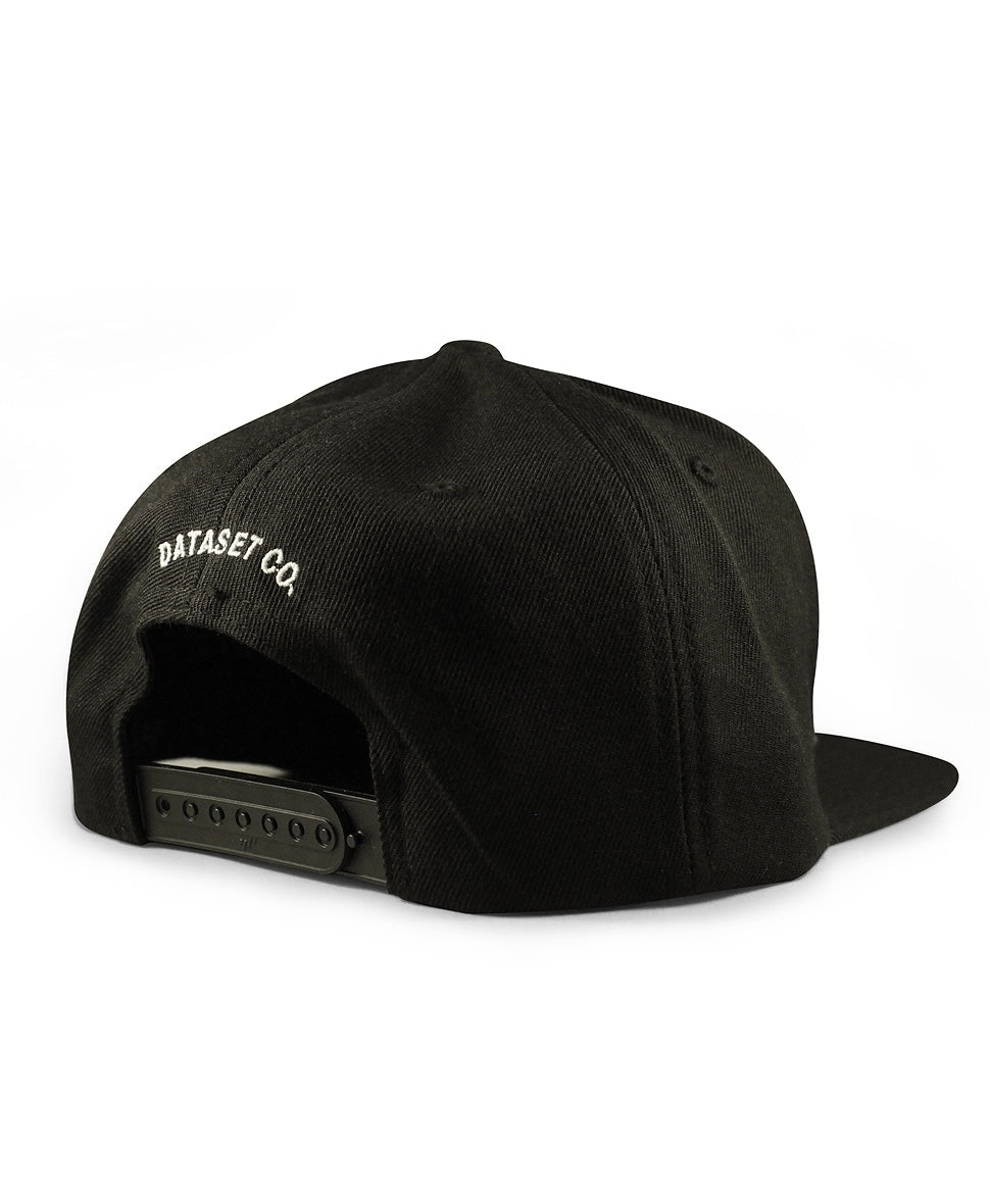 Snapback Leather Label | Black