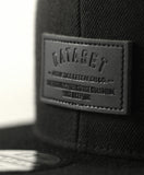 Snapback Leather Label | Black